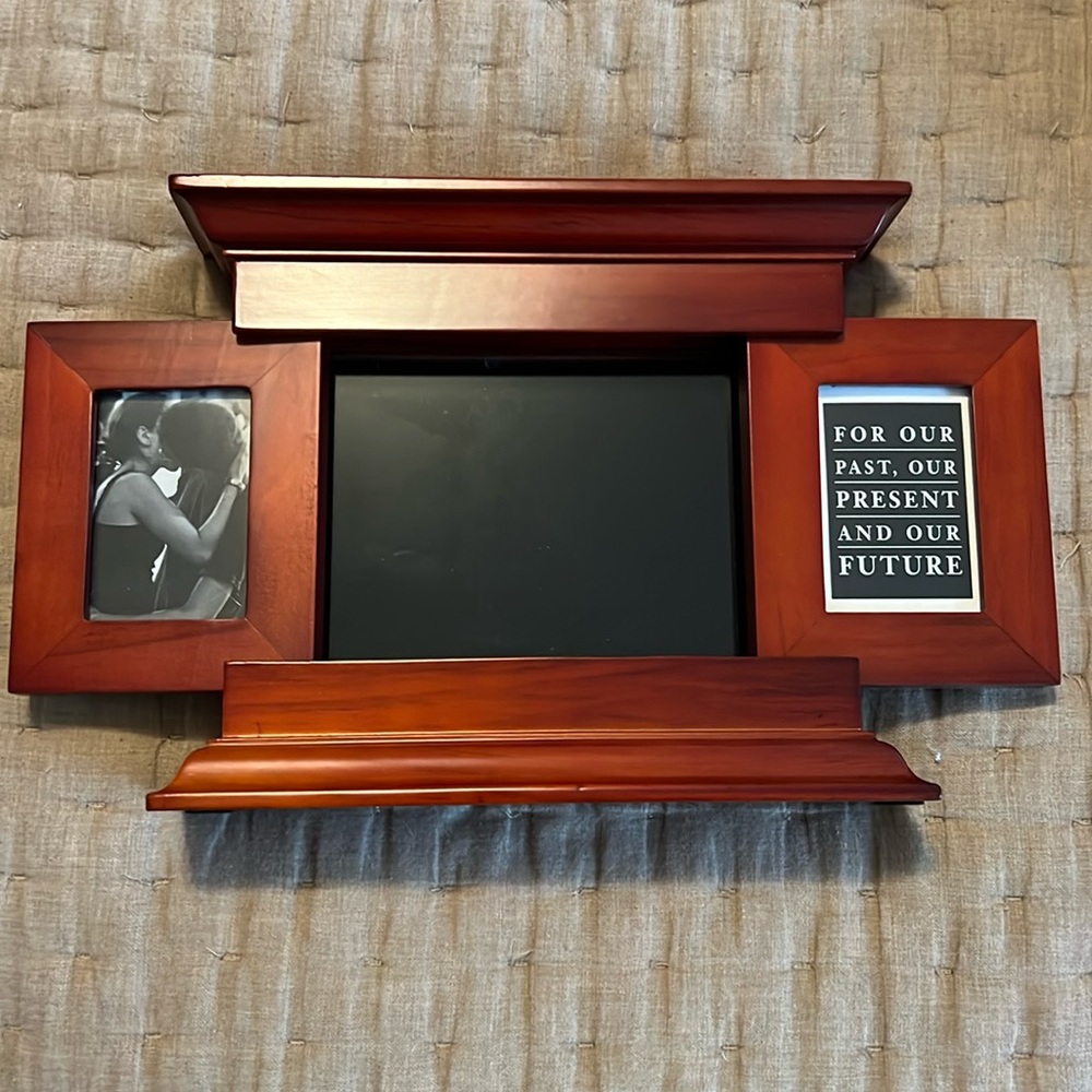 Past Present and Future wooden picture Frame